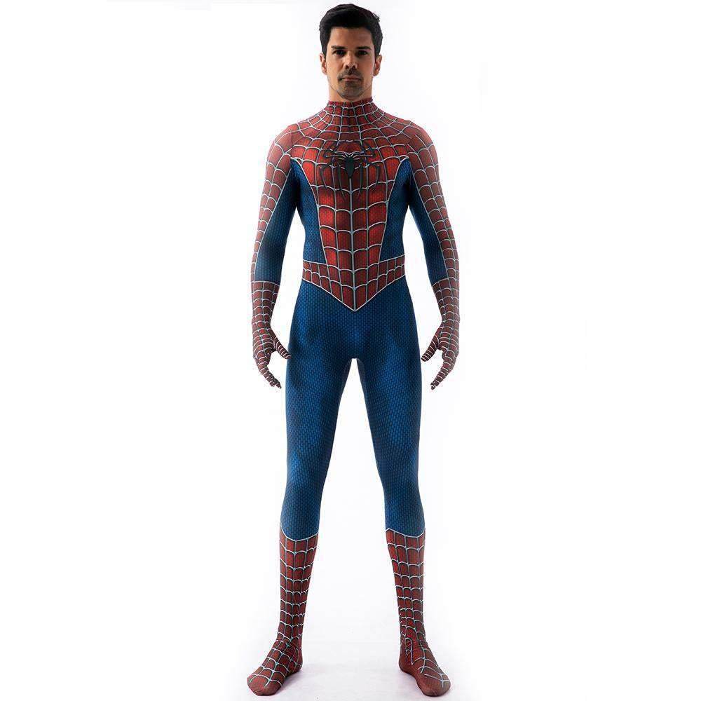 Spider-Man Tony Costume Cosplay Jumpsuit Superhero Bodysuit Tights Halloween - zzcosplay