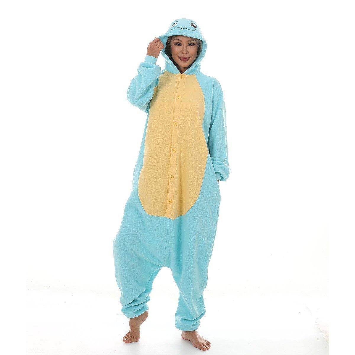 Squirtle kigurumi onesies Costume Adult women men Couples - zzcosplay