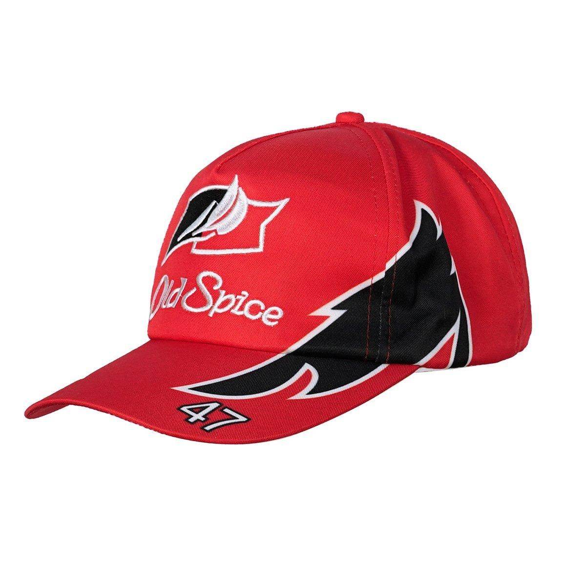 Talladega Nights Ricky Bobby Racing Shirt and Hat Set Men's Short Sleeve Casual Costume - zzcosplay