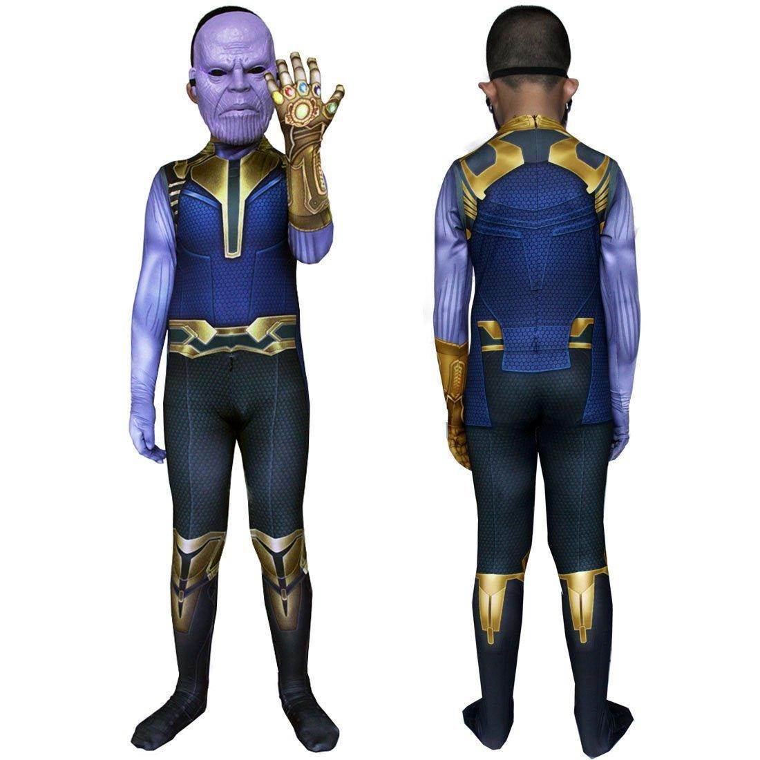 Thanos costume Jumpsuit bodysuits Avengers 4 with mask party cosplay Hallowwen - zzcosplay