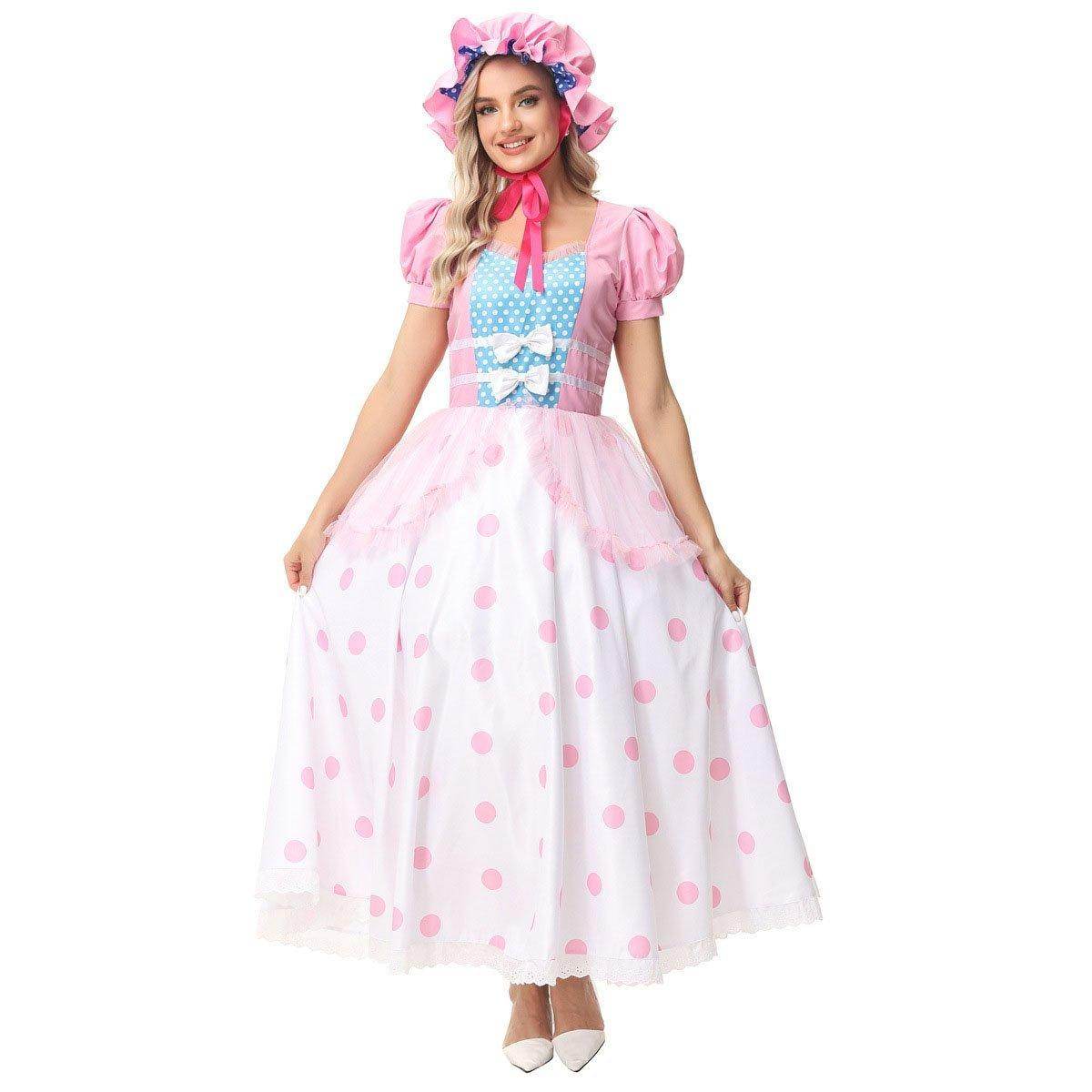 Toy Story 4 Little Bo Peep Cosplay Dress Halloween Costumes For Adult - zzcosplay