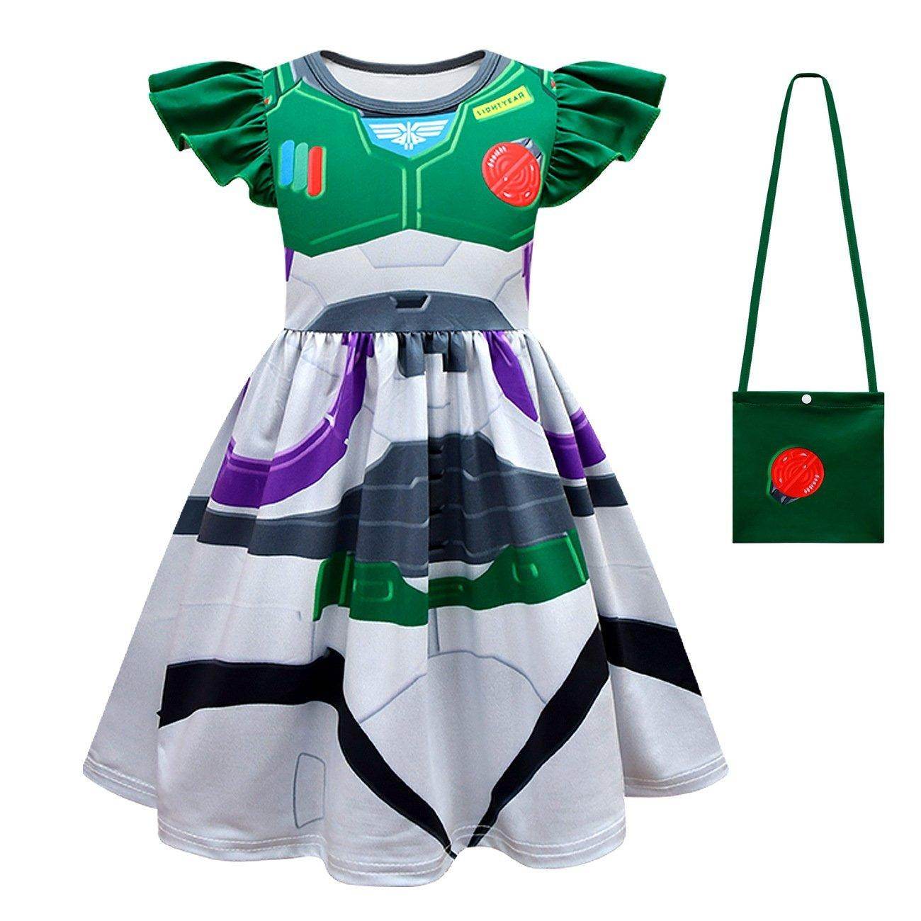 Toy Story 4 Miss Buzz Lightyear Costume Dress For Kids Girls - zzcosplay