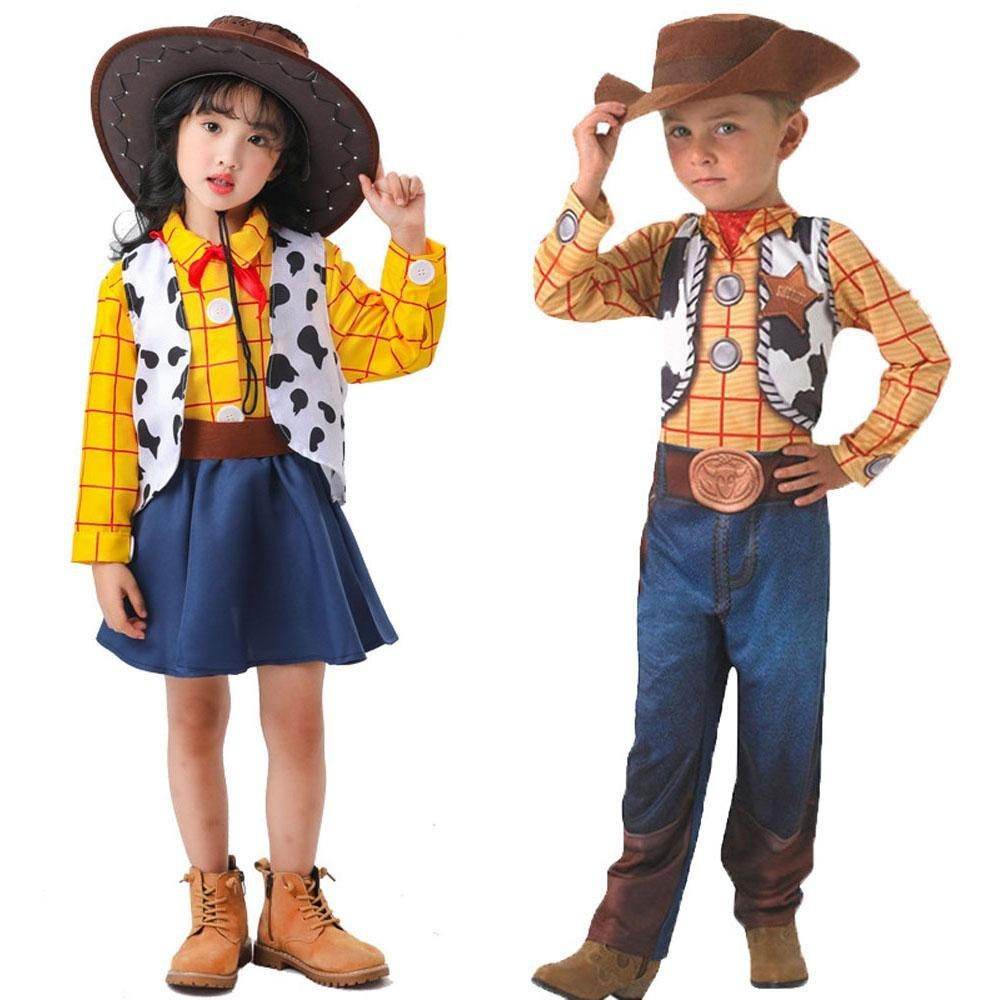 Toy Story 4 Woody Costume Halloween For Kids Child Girls Boys - zzcosplay