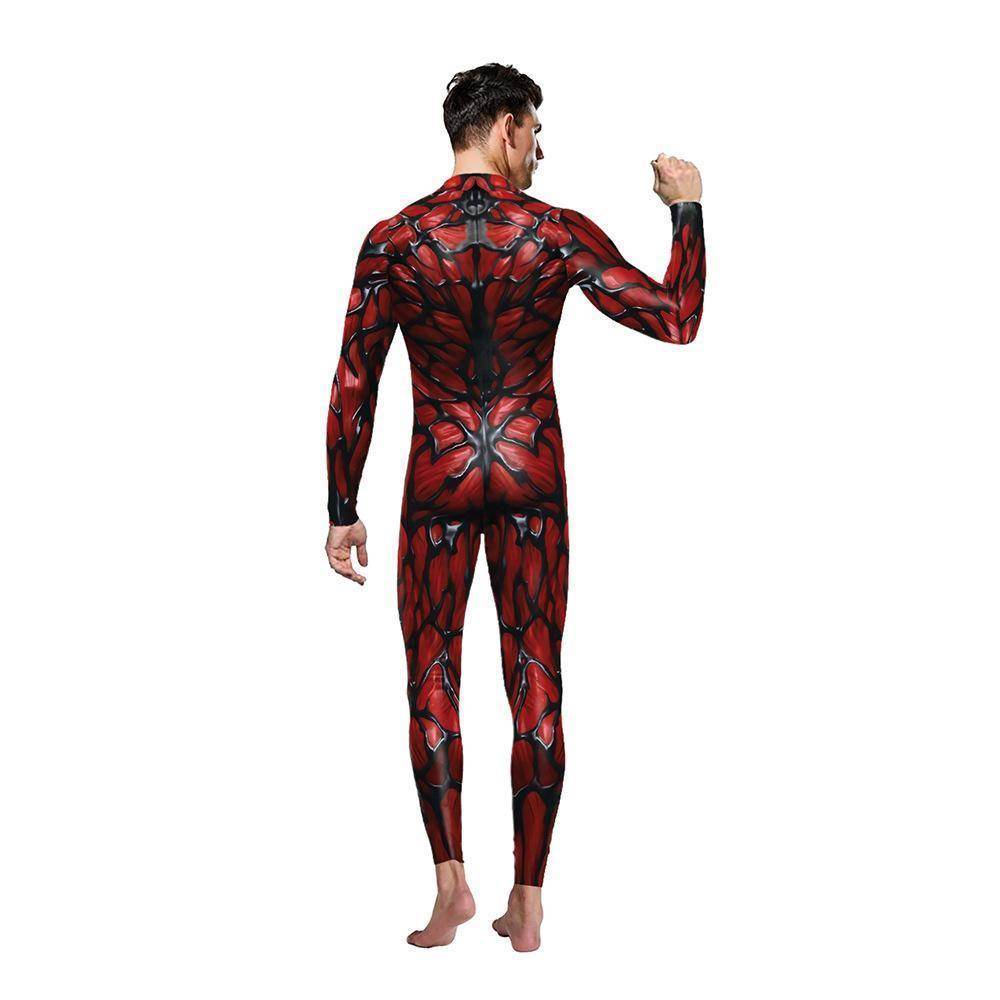 Venom Cosplay Costume Jumpsuit Halloween Party Bodysuit Outfit Zentai for Adults Men - zzcosplay