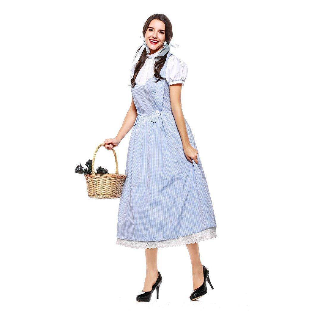 Wizard of Oz Dorothy Costume Dress Maid Alice for Women XXL Size - zzcosplay