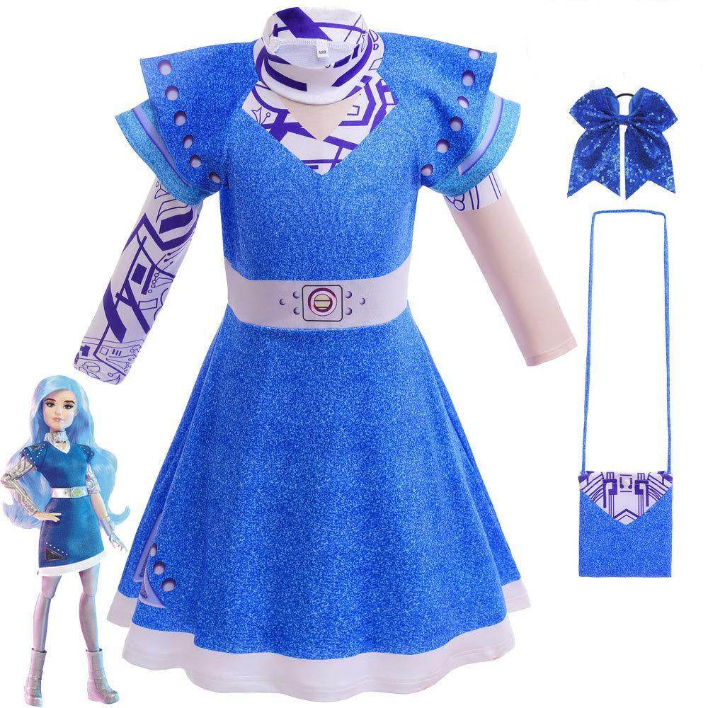 Zombie 3 Children's cheerleading cosplay costumes Halloween girls' dresses - zzcosplay