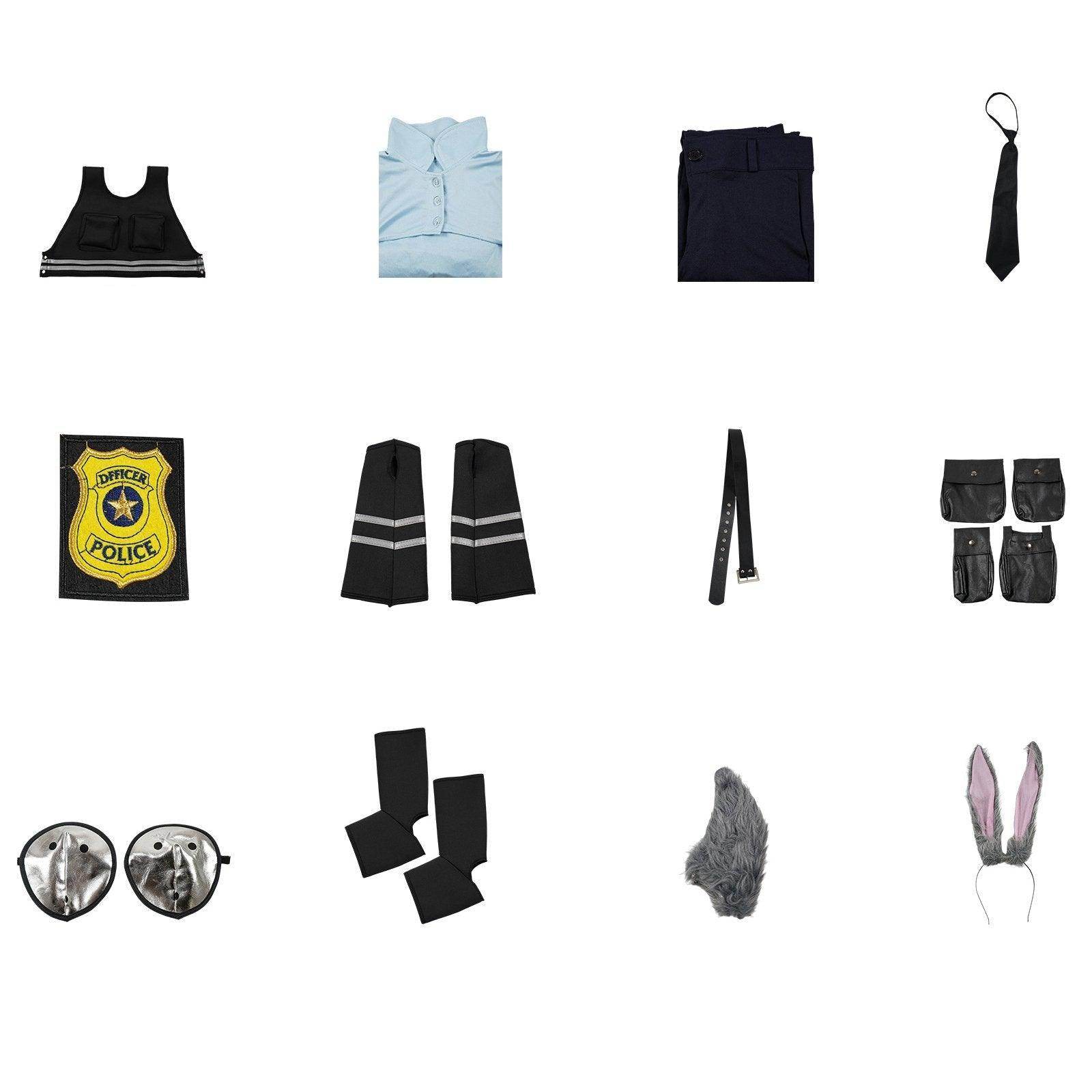 Zootopia Judy Rabbit Cosplay Costume Party Adult Halloween Carnival - zzcosplay