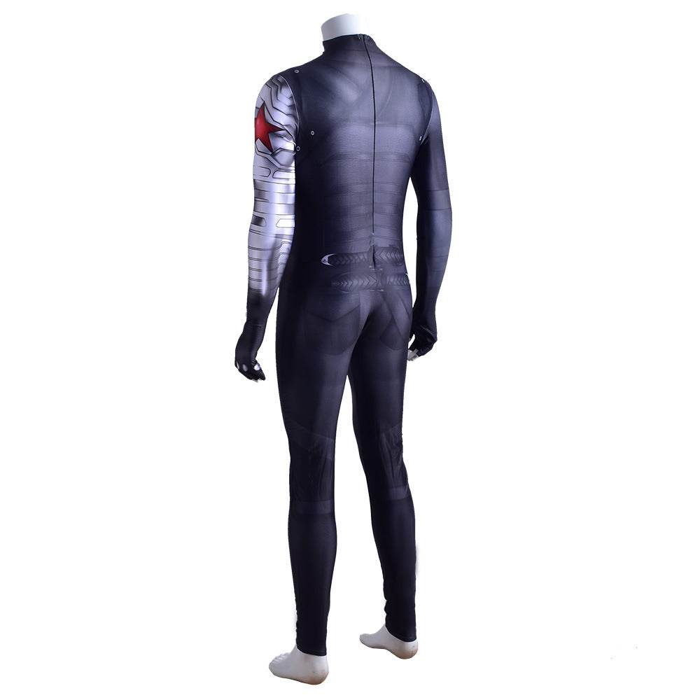 Bucky Barnes Winter Soldier Cosplay Costume Jumpsuit Zentai Party Carnival - zzcosplay