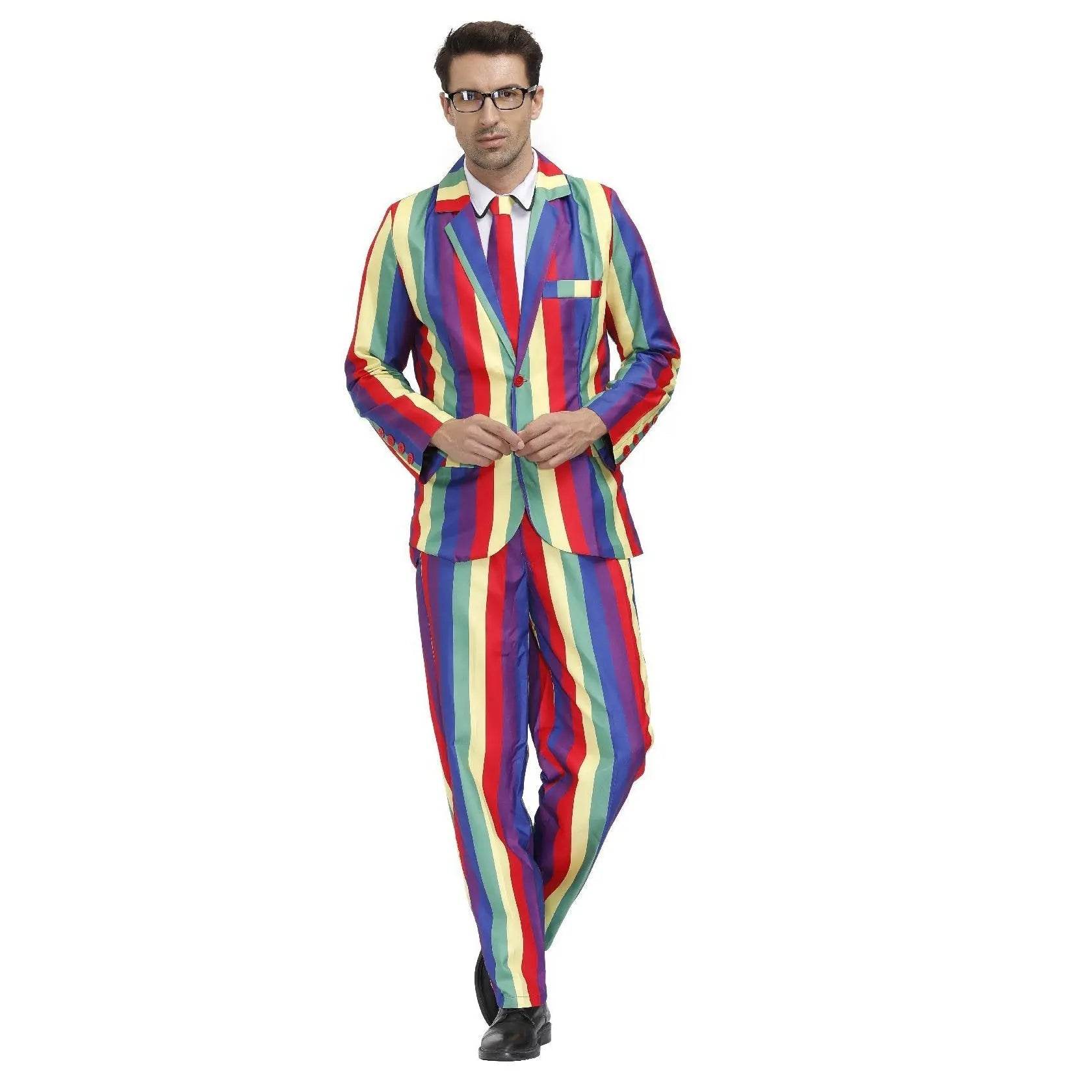 1980s Love Flower Print Suit 80s Costumes Cosplay Party Carnival - zzcosplay