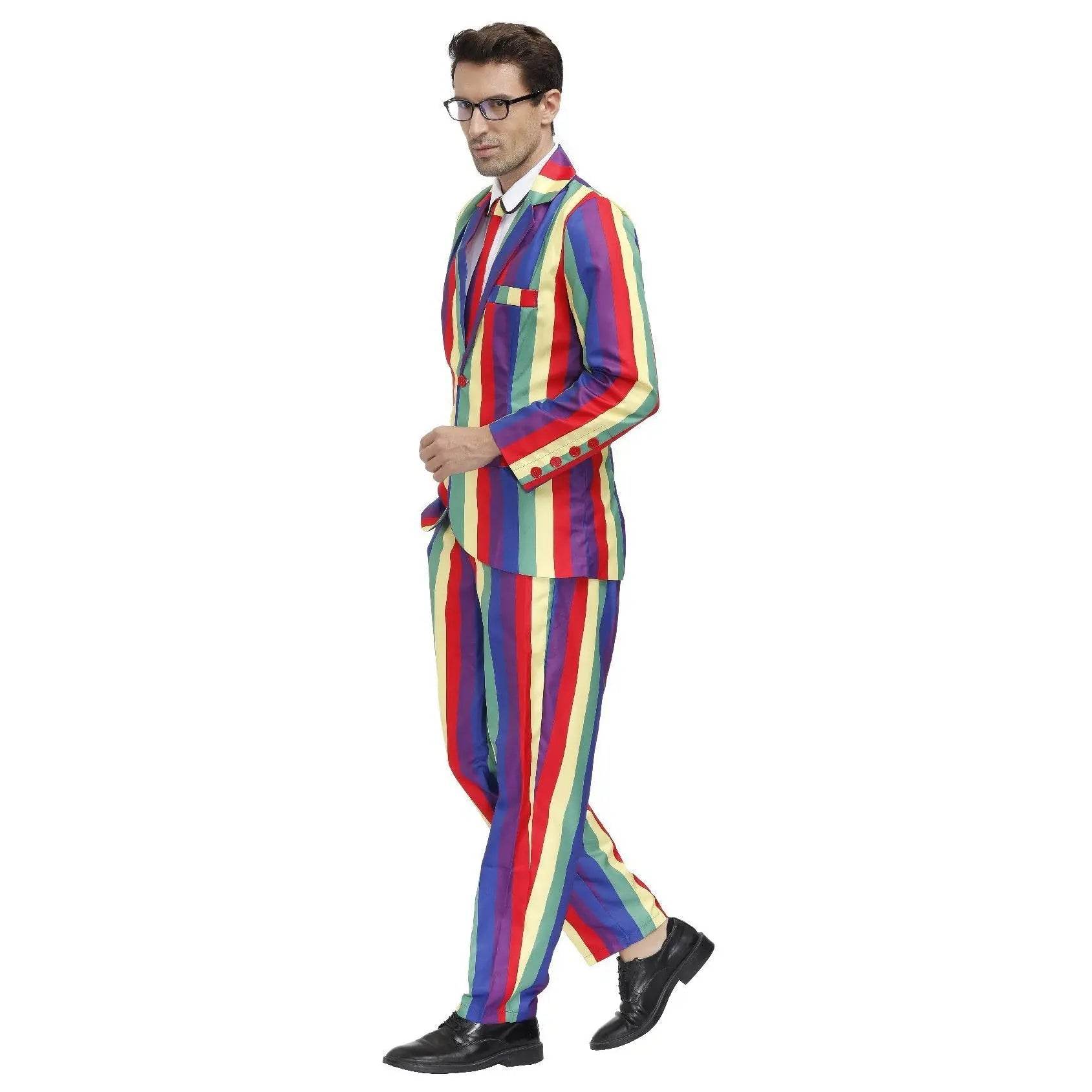 1980s Love Flower Print Suit 80s Costumes Cosplay Party Carnival - zzcosplay