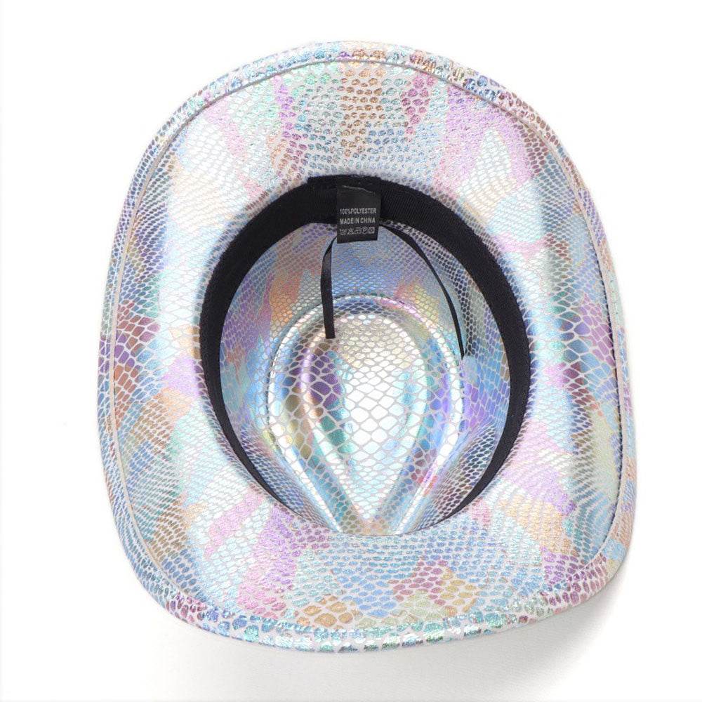 Western cowboy hat men's retro sequined Party dance - zzcosplay