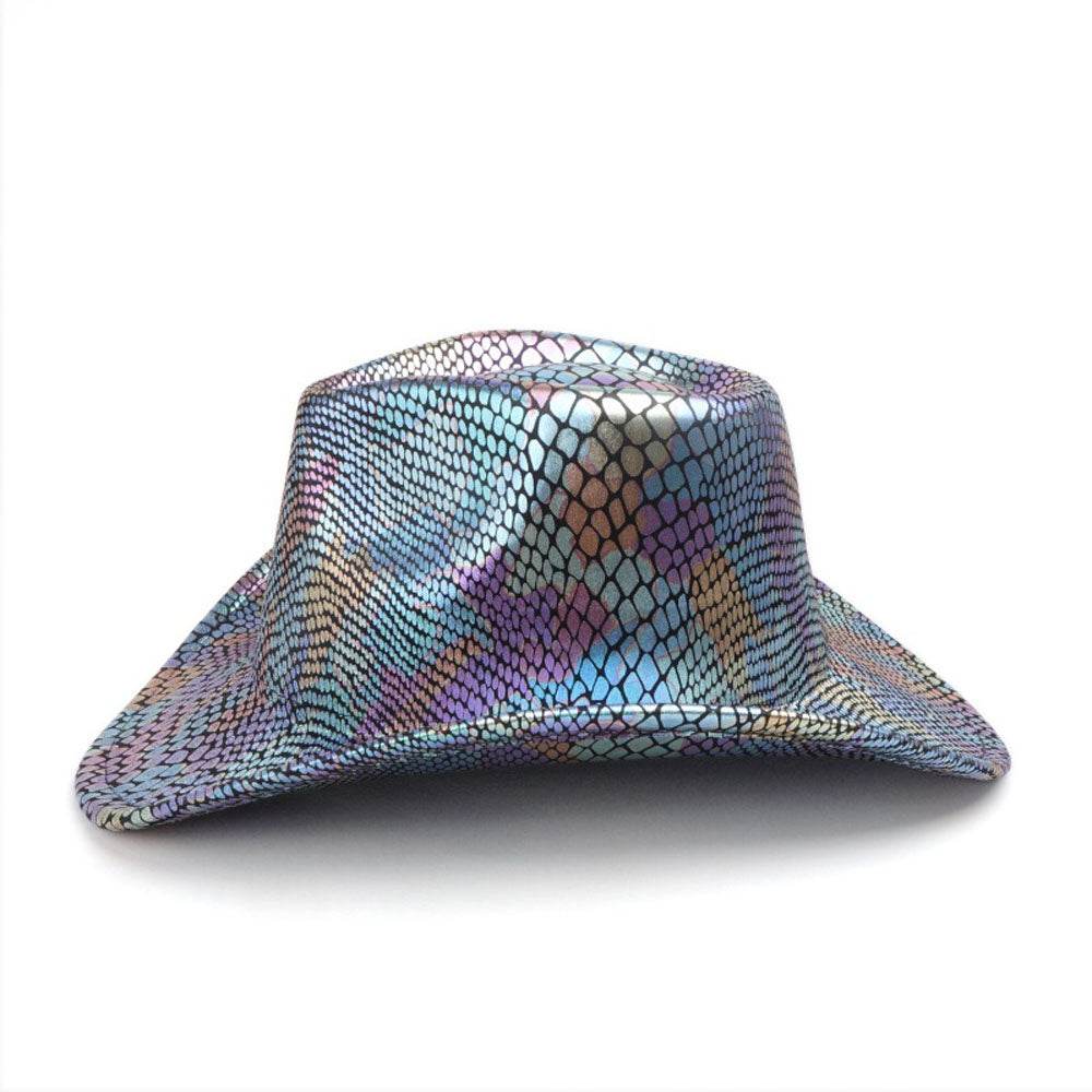 Western cowboy hat men's retro sequined Party dance - zzcosplay