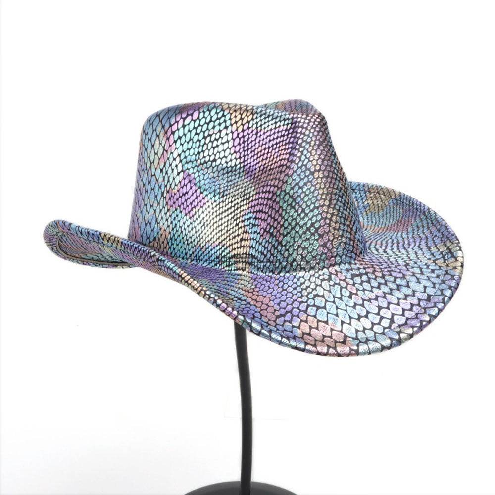 Western cowboy hat men's retro sequined Party dance - zzcosplay