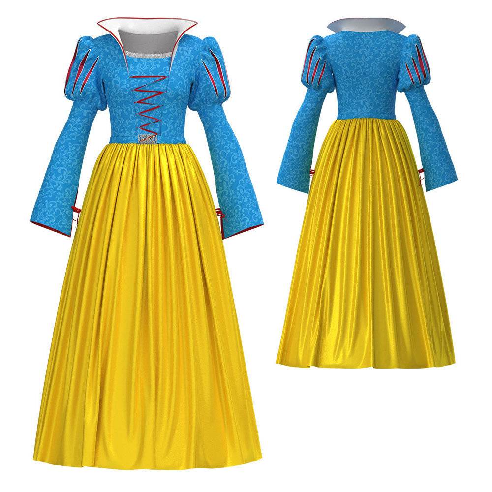 2025 Snow White Dress Cosplay Costume Halloween Party Carnival - zzcosplay