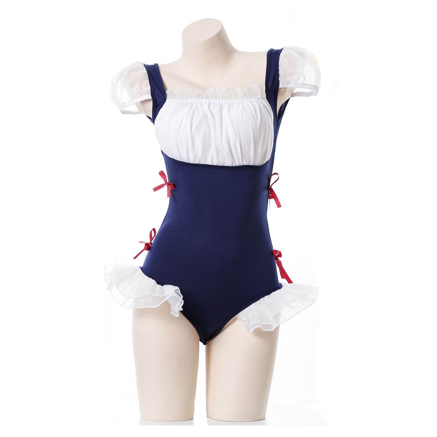 Lotus Leaf One-Piece Princess Maid Uniform Suit - zzcosplay