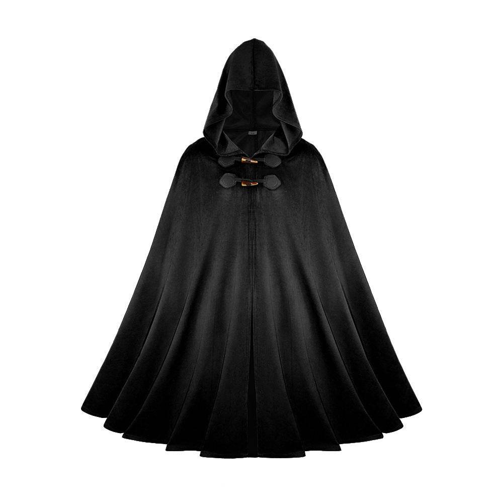Medieval Suede Cape Halloween Retro Cloak Battle Warrior Role Play Cosplay Costume - zzcosplay