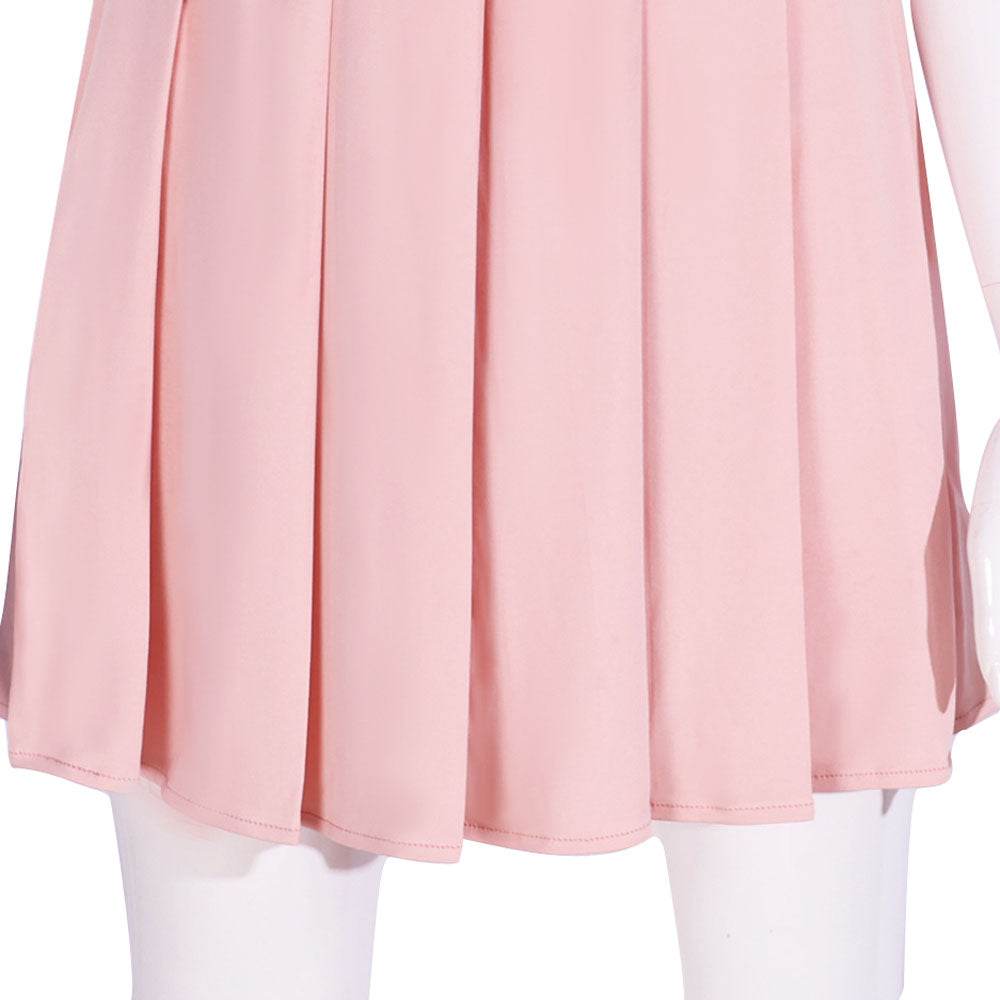 Wicked Glinda Pink Women Short Dress Outfit Carnival Cosplay Costume - zzcosplay