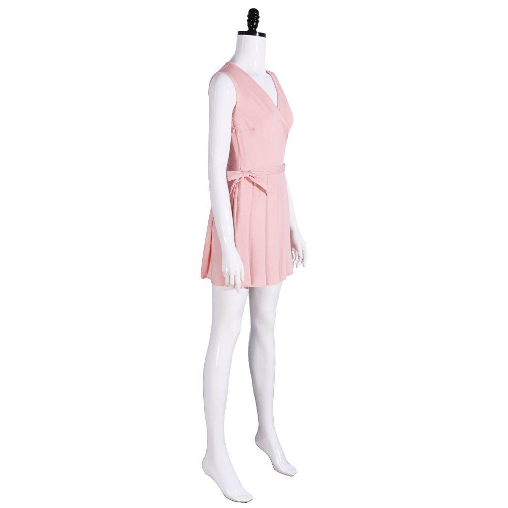 Wicked Glinda Pink Women Short Dress Outfit Carnival Cosplay Costume - zzcosplay
