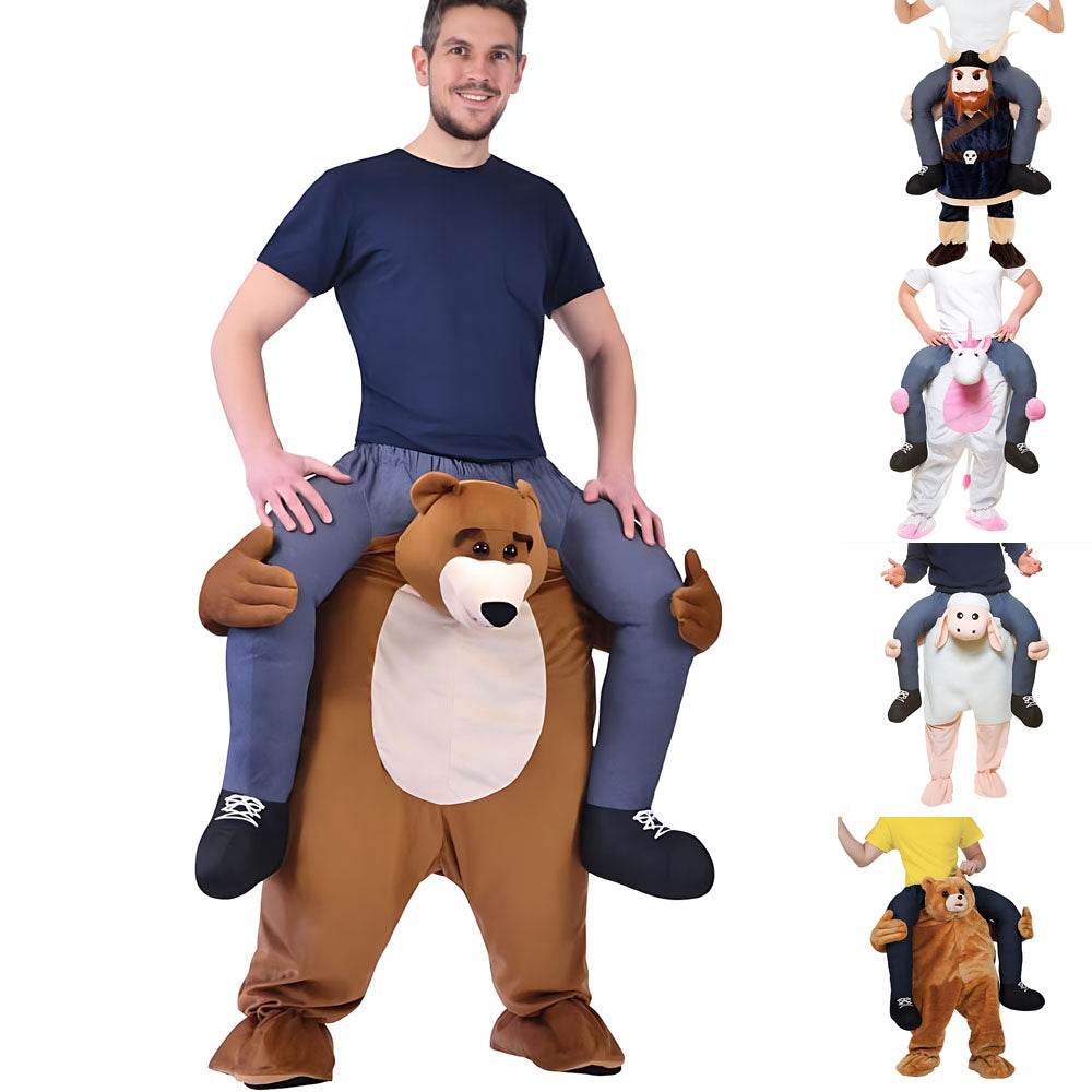 Brown Bear Teddy Unicorn Sheep Horns Octopus Funny Puppet Costumes - zzcosplay