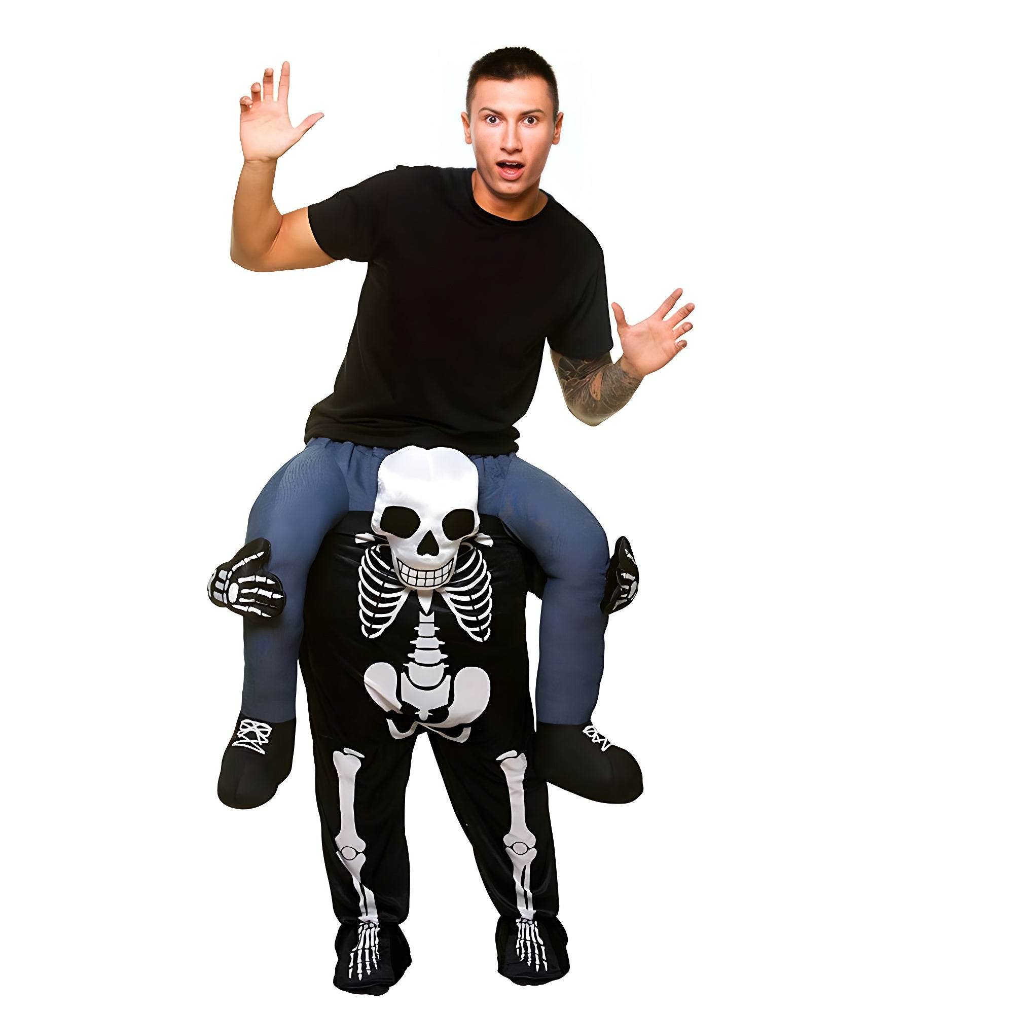 Baby Clown Skull Green Harness Monkey Funny Puppet Costumes - zzcosplay