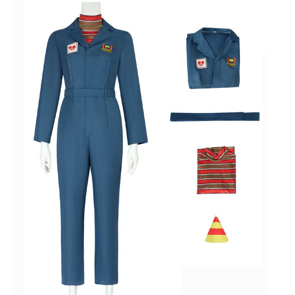Mouthwashing Anya Women Blue Jumpsuit Carnival Halloween Cosplay Costume - zzcosplay