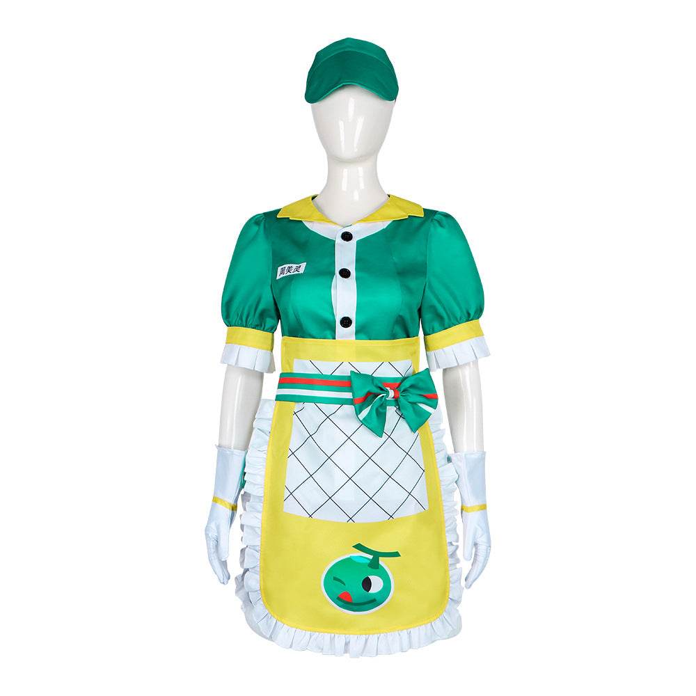 Overwatch Mei Honeydew Skin Cosplay Costume Maid Dress Outfit - zzcosplay