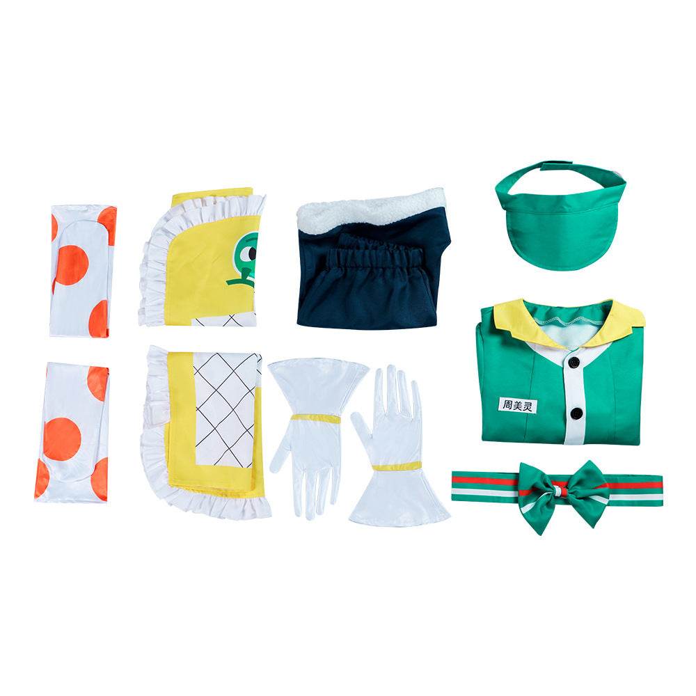 Overwatch Mei Honeydew Skin Cosplay Costume Maid Dress Outfit - zzcosplay