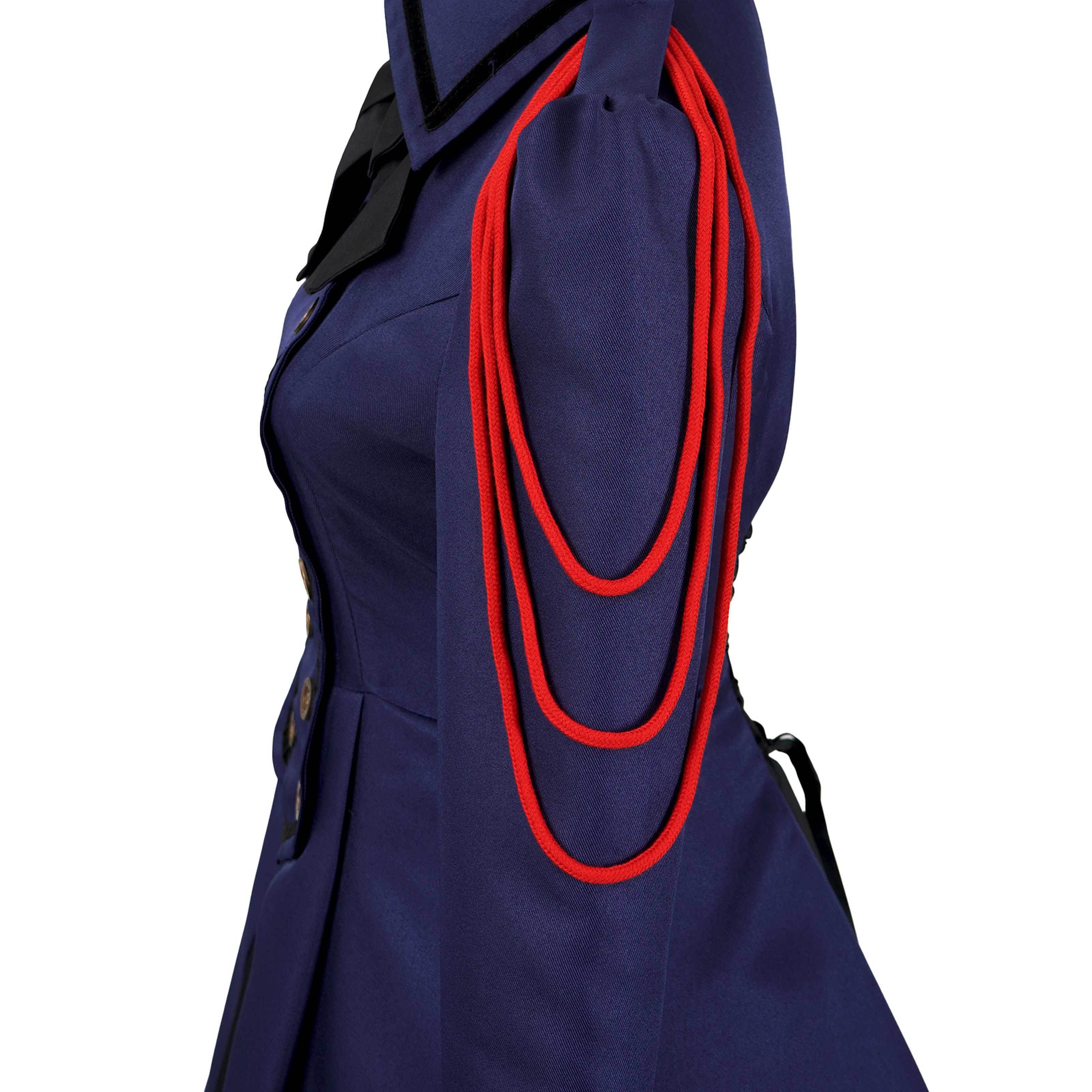 Medieval cos Renaissance gothic dress Retro bow ruffled punk cosplay skirt - zzcosplay