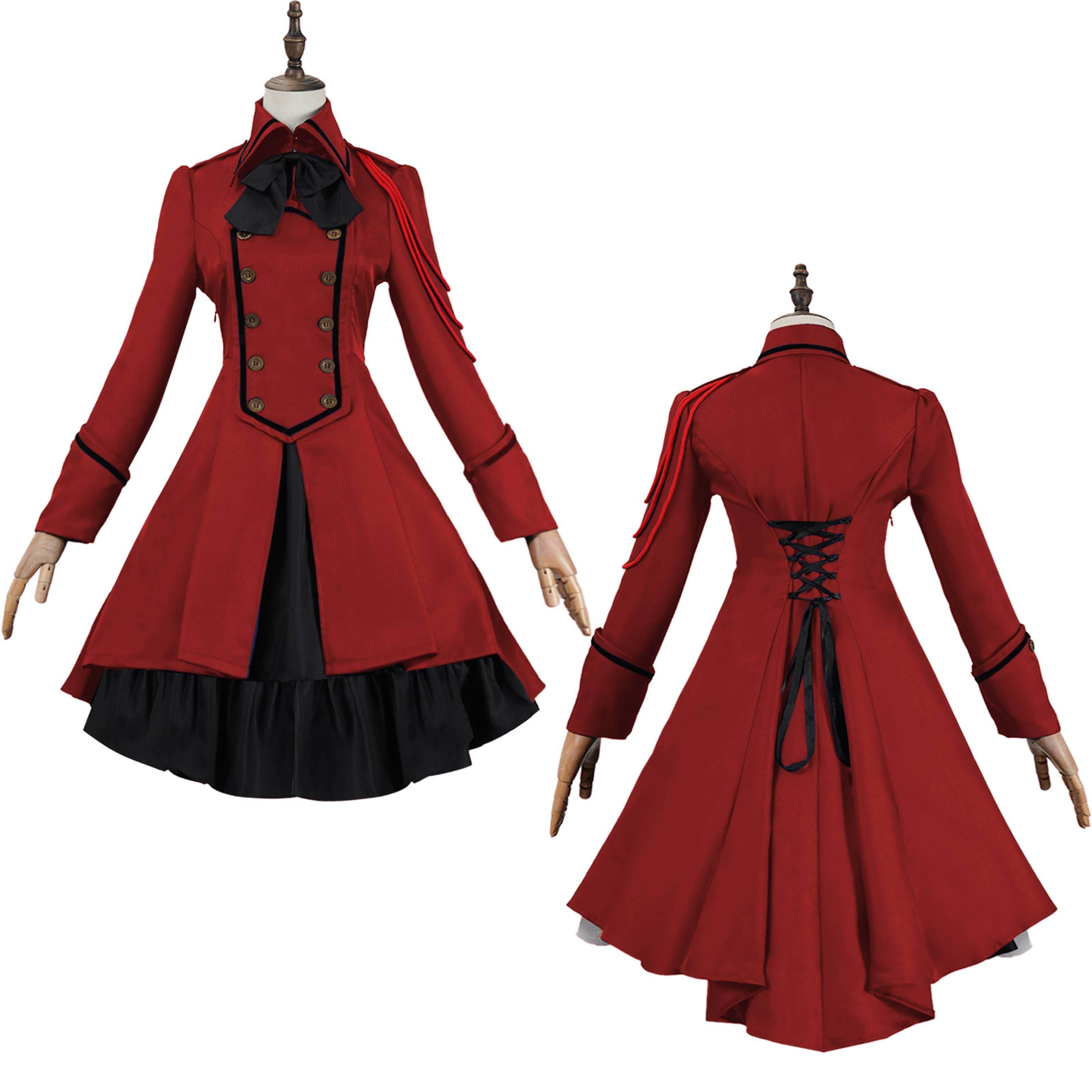 Medieval cos Renaissance gothic dress Retro bow ruffled punk cosplay skirt - zzcosplay