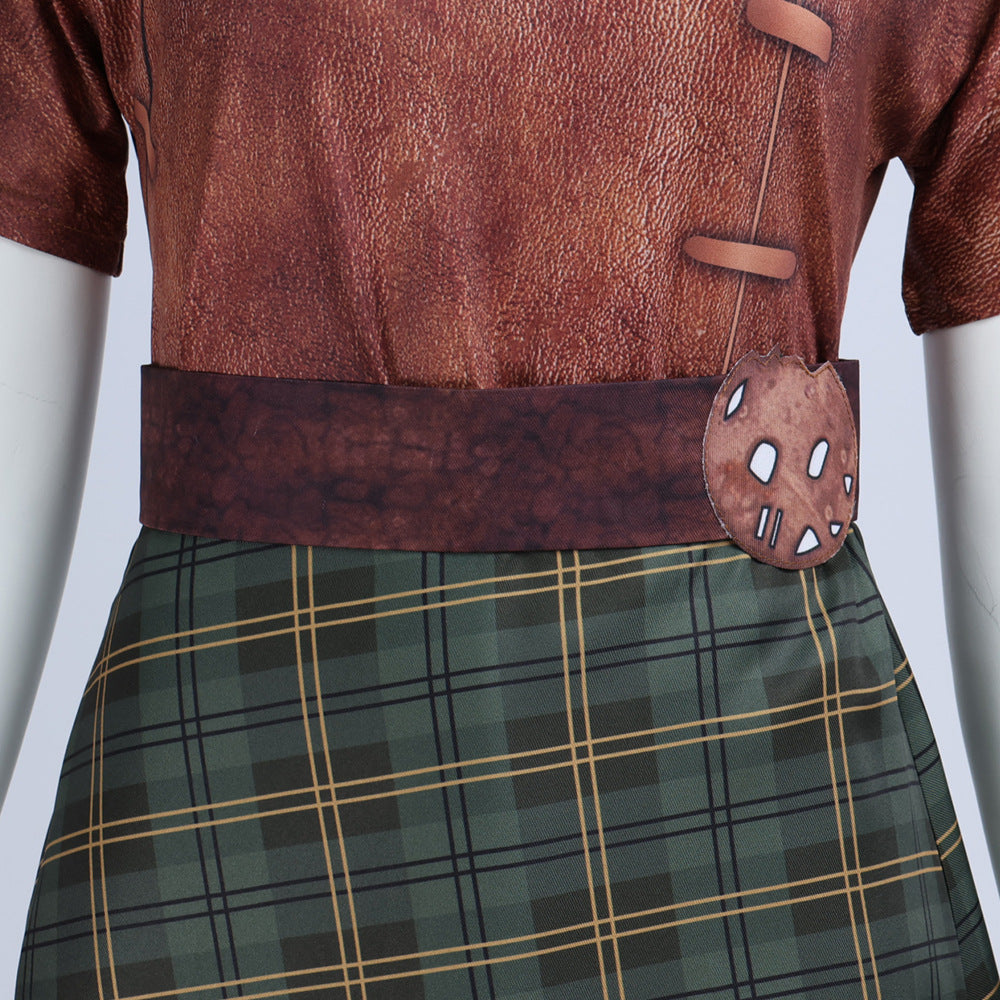 Shrek 5 Fiona Orc Cosplay Costume Halloween Dress Outfits for Women - ZZCOSPLAY