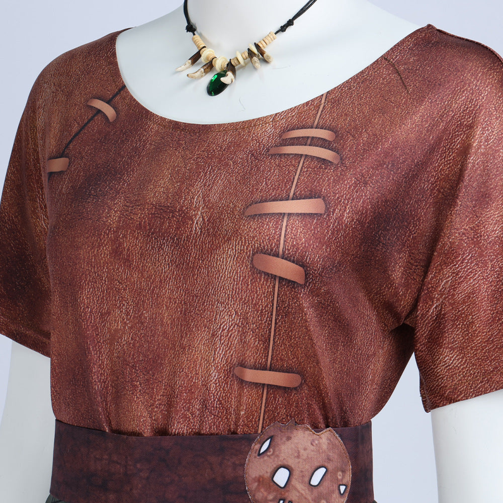 Shrek 5 Fiona Orc Cosplay Costume Halloween Dress Outfits for Women - ZZCOSPLAY