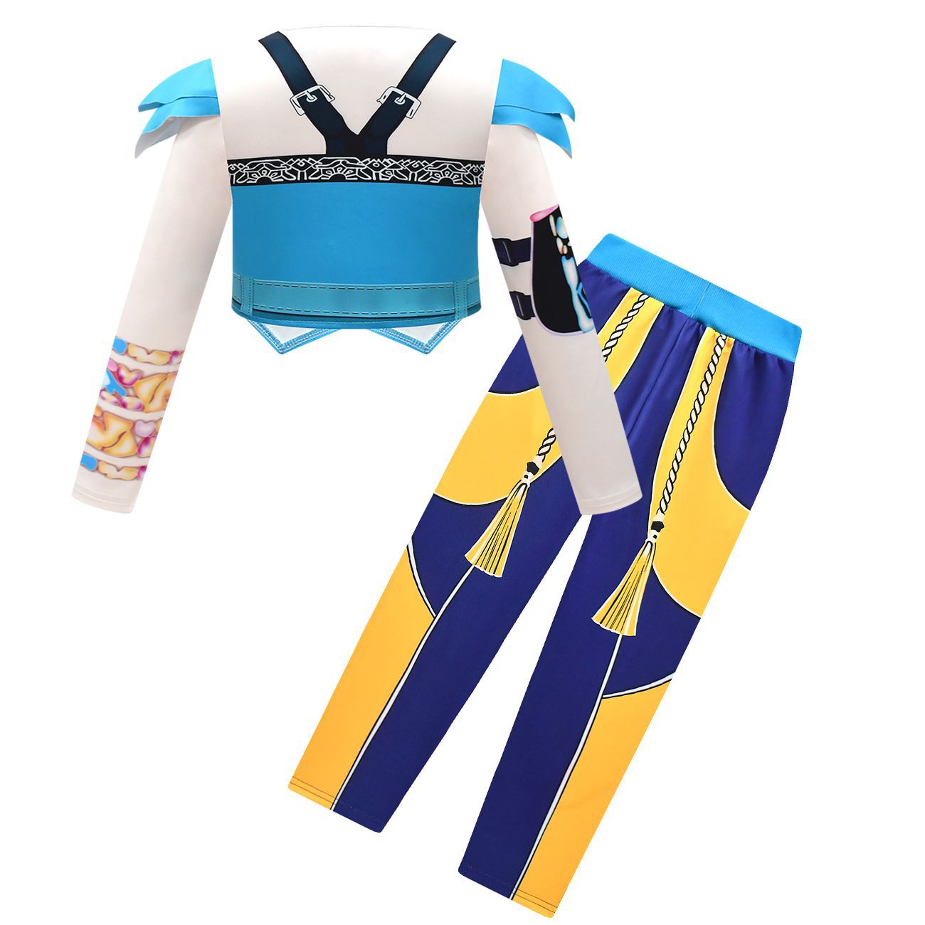 Kids KPop Demon Hunters Costume Girls Zoey Cosplay Fancy Dress Outfits - ZZCOSPLAY