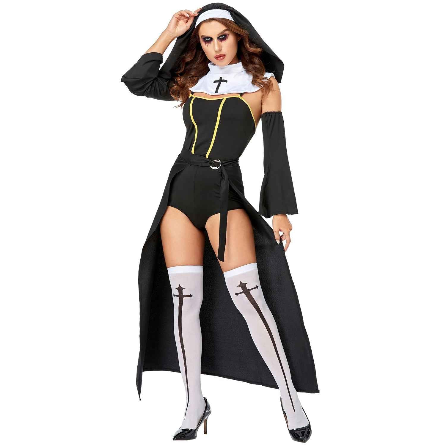 Women Vampire Nun Costume Halloween