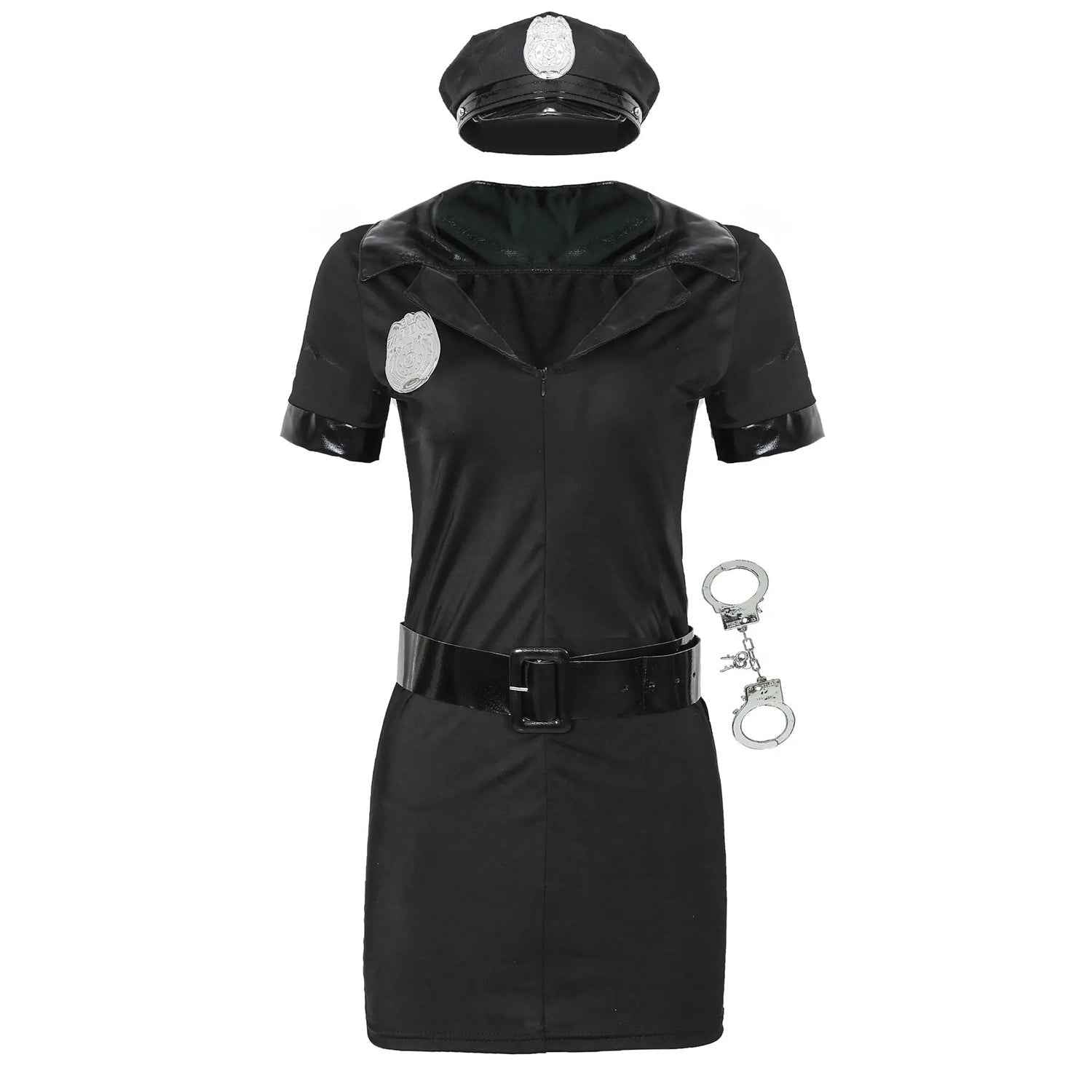 Female Police Cop Instructor Uniform Costume Halloween Carnival Party