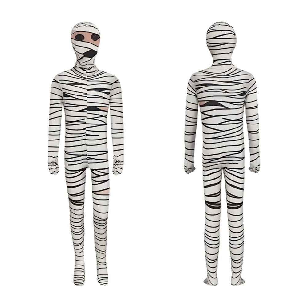 Skull Skeleton Jumpsuit Outfits Cosplay Costume Party For Kids