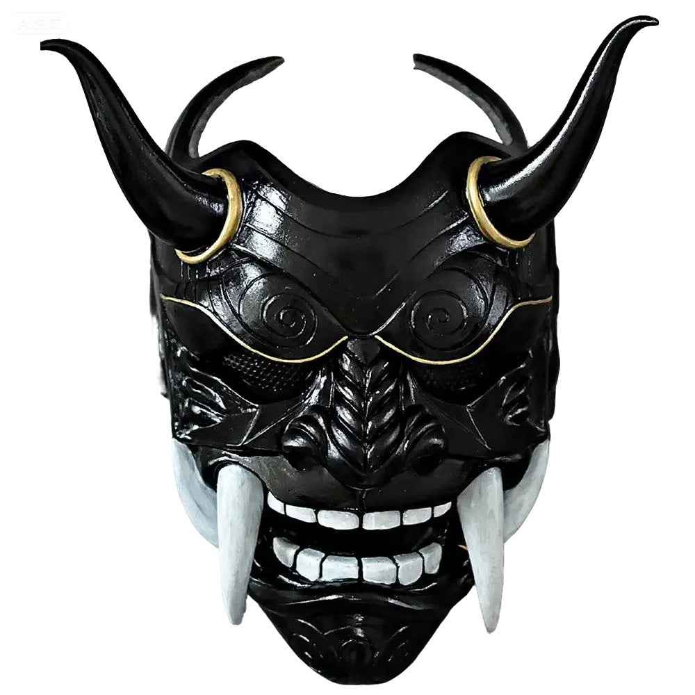 Oni mask Red Black Japanese Hannya Cosplay Halloween