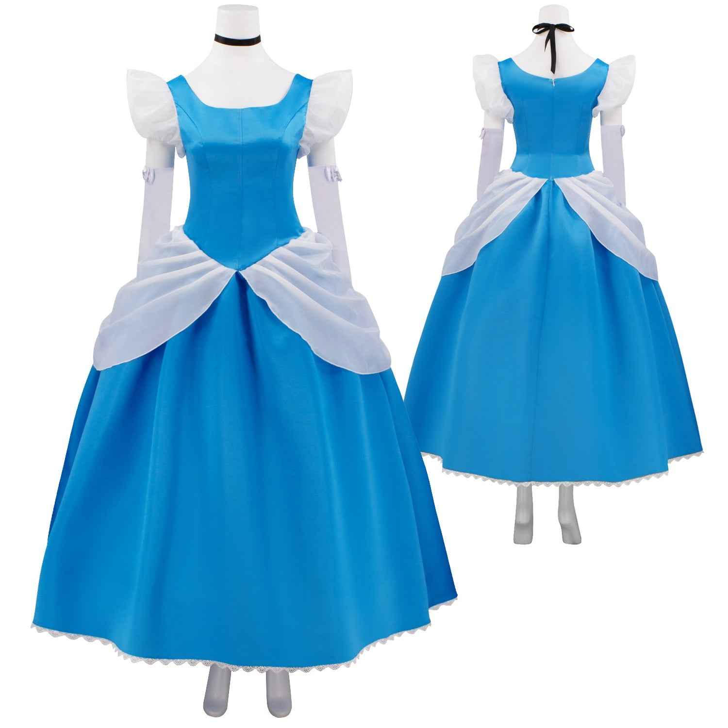 Cinderella Princess dress Costume Cosplay Halloween