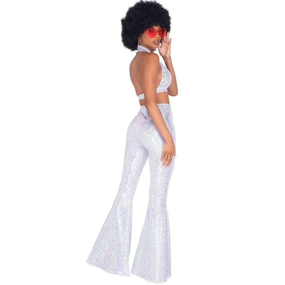 80s Retro Disco Costumes Fancy Dress Cosplay Halloween Outfit For Female - zzcosplay