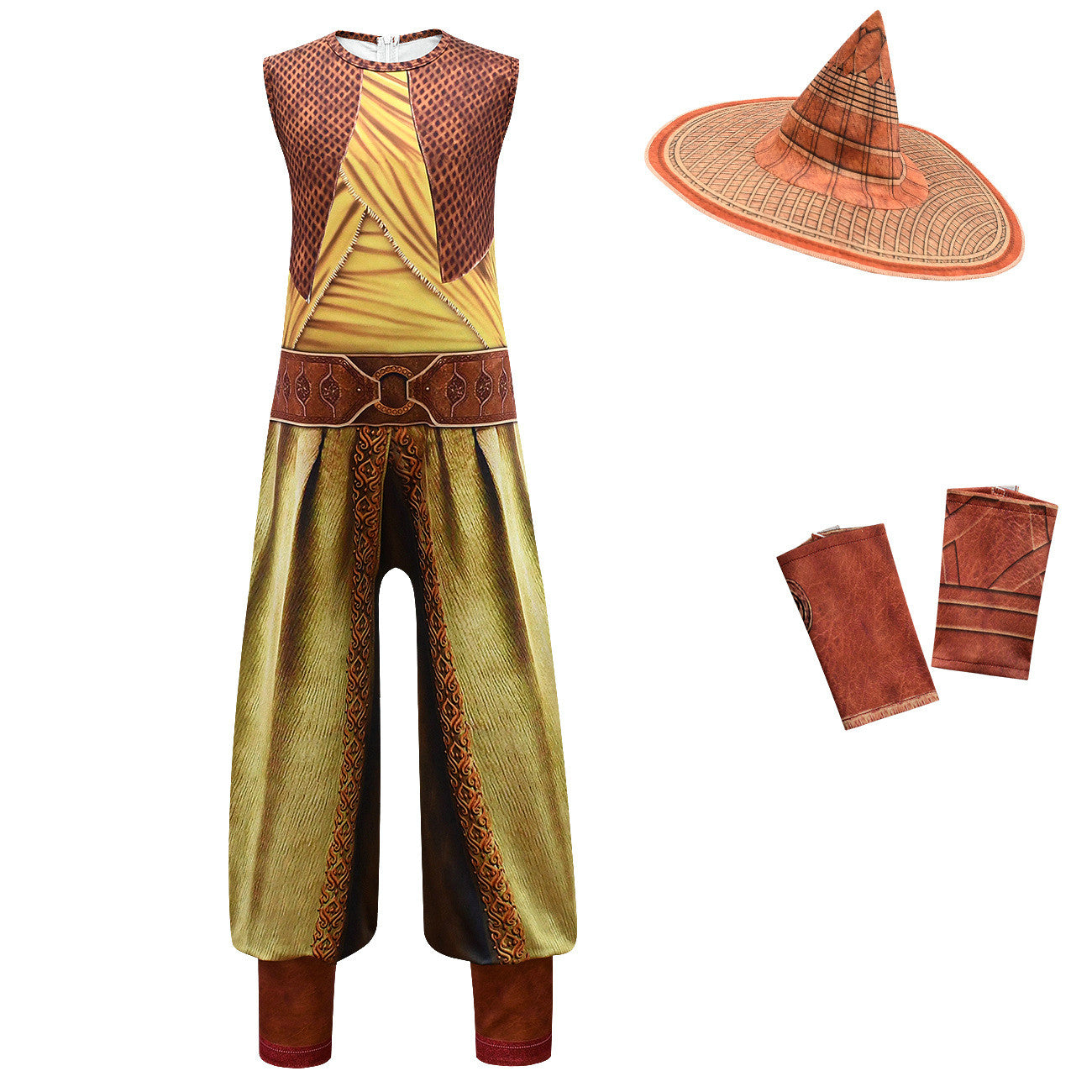 Raya and the Last Dragon Costume Cosplay Halloween Drama Performance Romper - ZZCOSPLAY