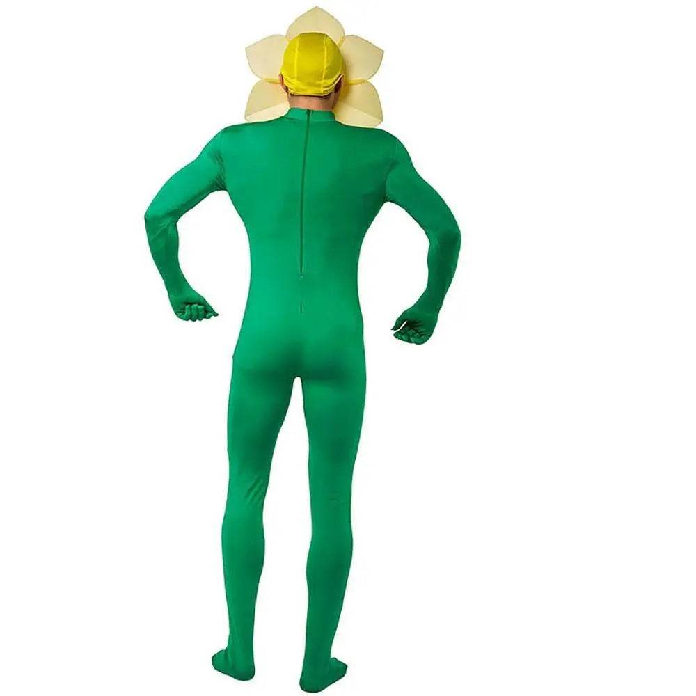 Adult Man Sunflower Funny Jumpsuit Cosplay Stage Performance Costume - zzcosplay
