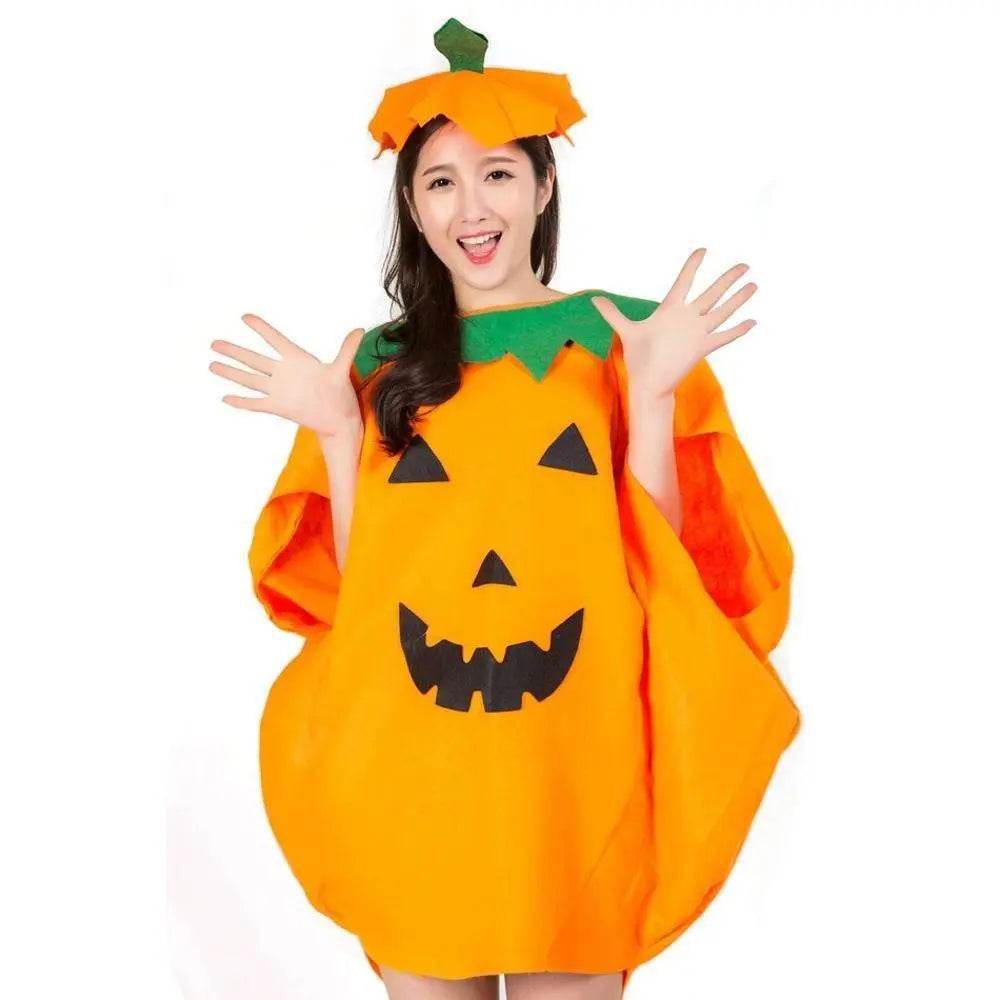 Adult Women Men Pumpkin Halloween Costume Party Wear - zzcosplay