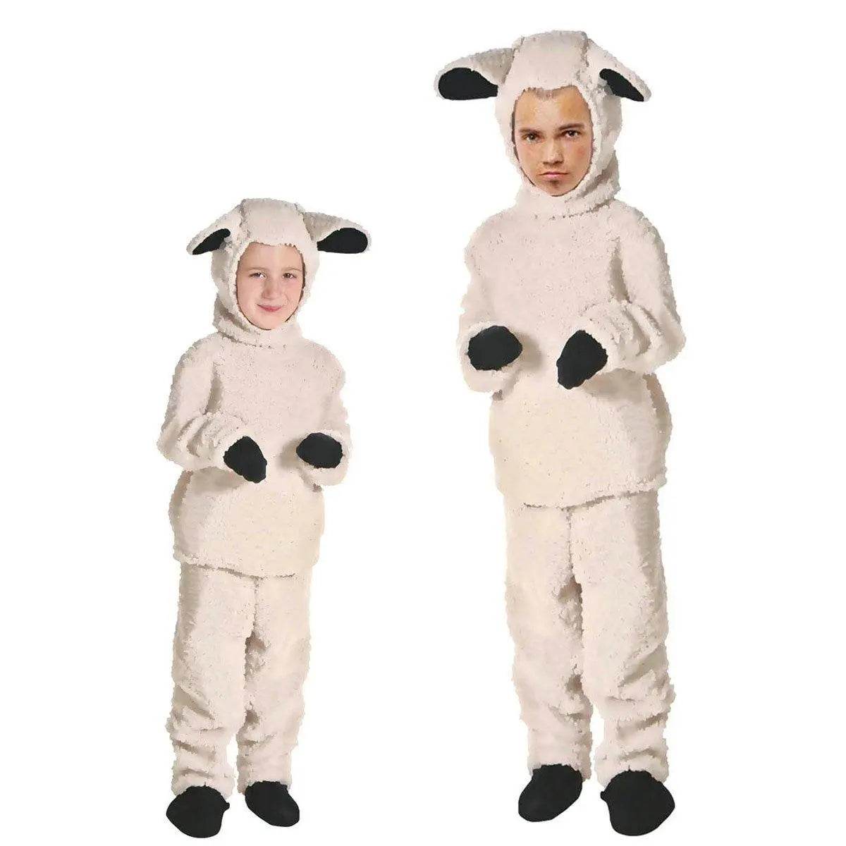 Adult kids Shepherd Sheep Costume Animal Cosplay Matching Costume - zzcosplay