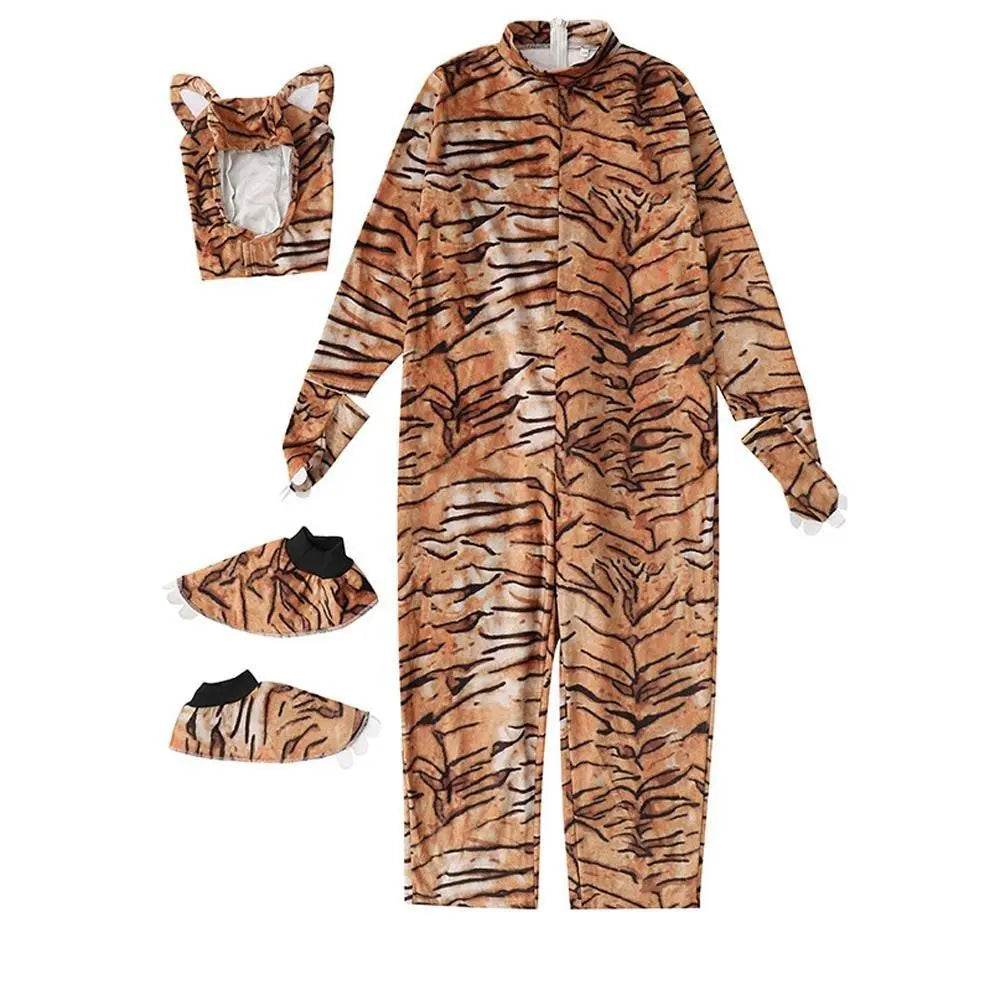 Animal Tiger Adult Jumpsuit Cosplay Costume Outfits Carnival Suit - zzcosplay