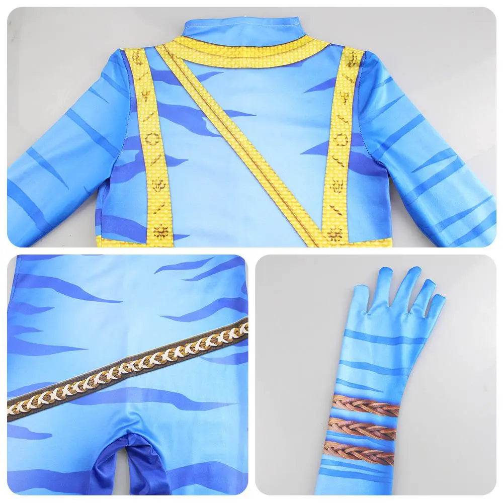 Avatar: The Way of Water Cosplay Costume adult zentai costume Sets and Mask Up For kids - zzcosplay