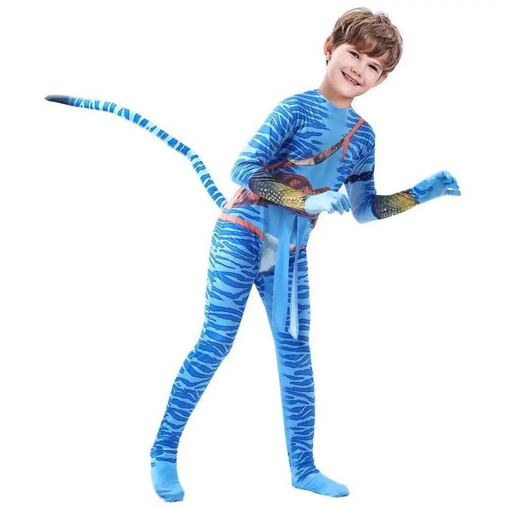 Avatar: The Way of Water Cosplay Costume kids zentai costume jumpsuit - zzcosplay