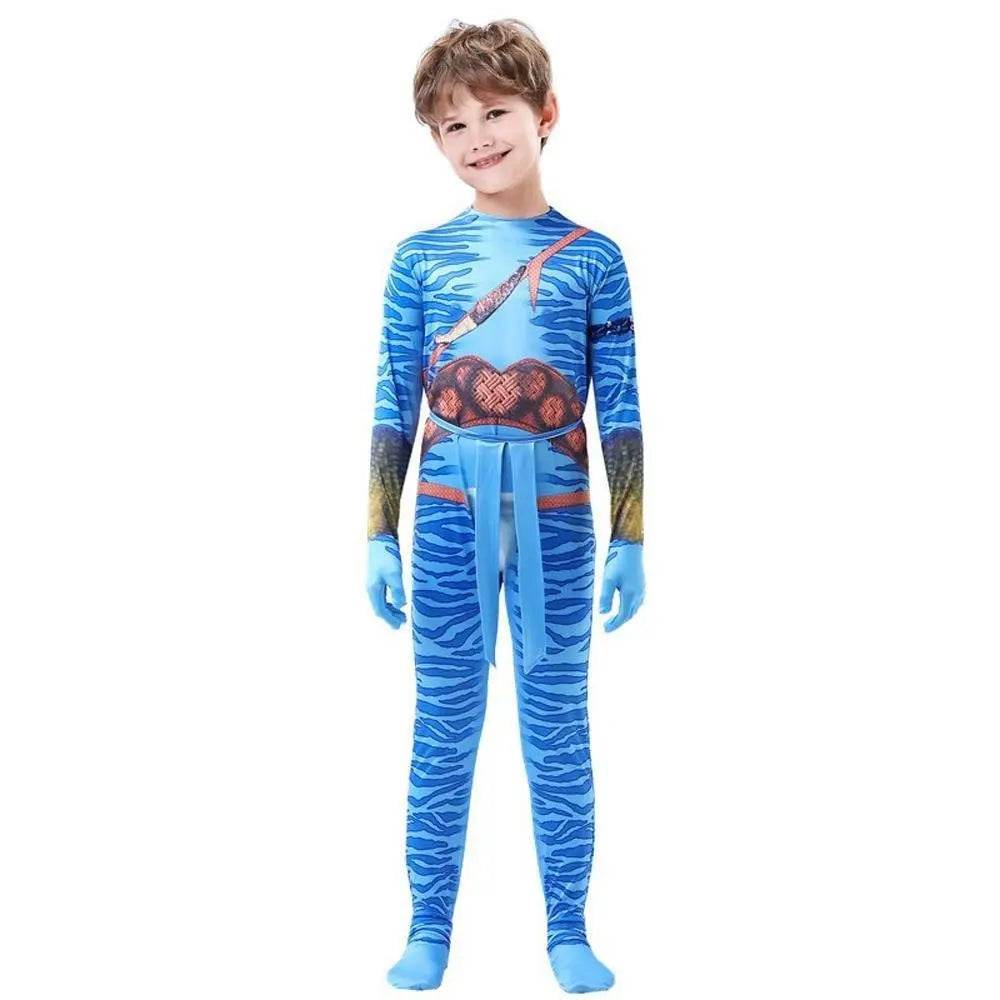 Avatar: The Way of Water Cosplay Costume kids zentai costume jumpsuit - zzcosplay