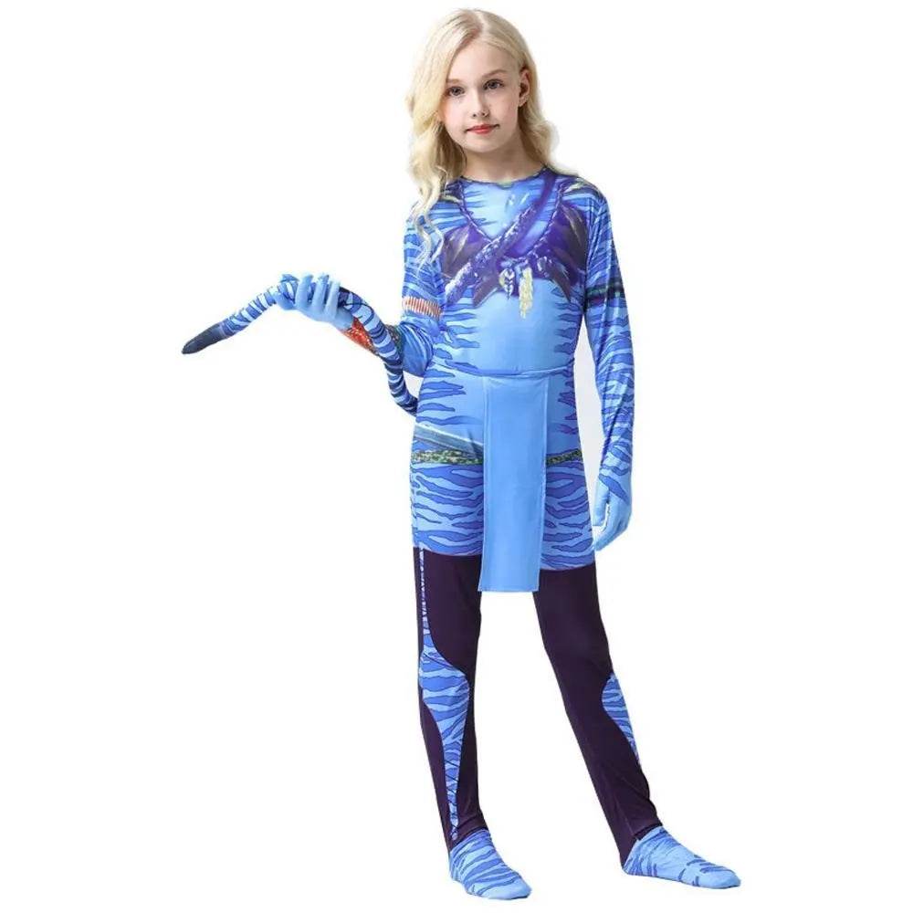 Avatar: The Way of Water Cosplay Costume kids zentai costume jumpsuit - zzcosplay
