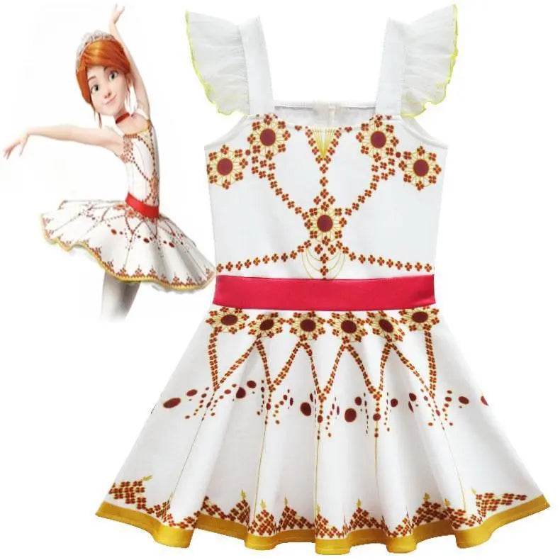 Ballerina Felicie Cosplay Costume for Girls Party Clothes Costume for Kids dancing dress - zzcosplay