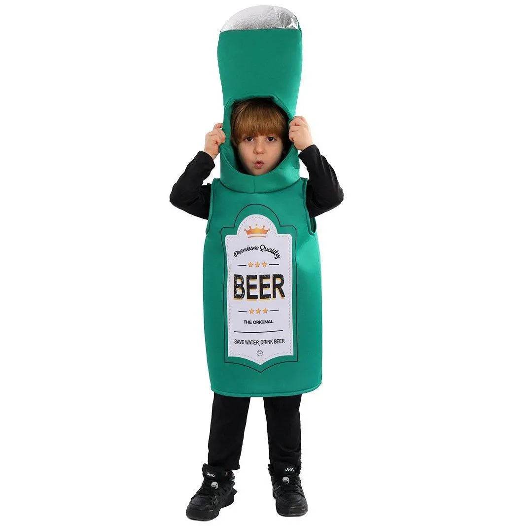 Beer Wine red Bottle Cosplay Costume Children's Day and School Festival Performance Outfit - zzcosplay