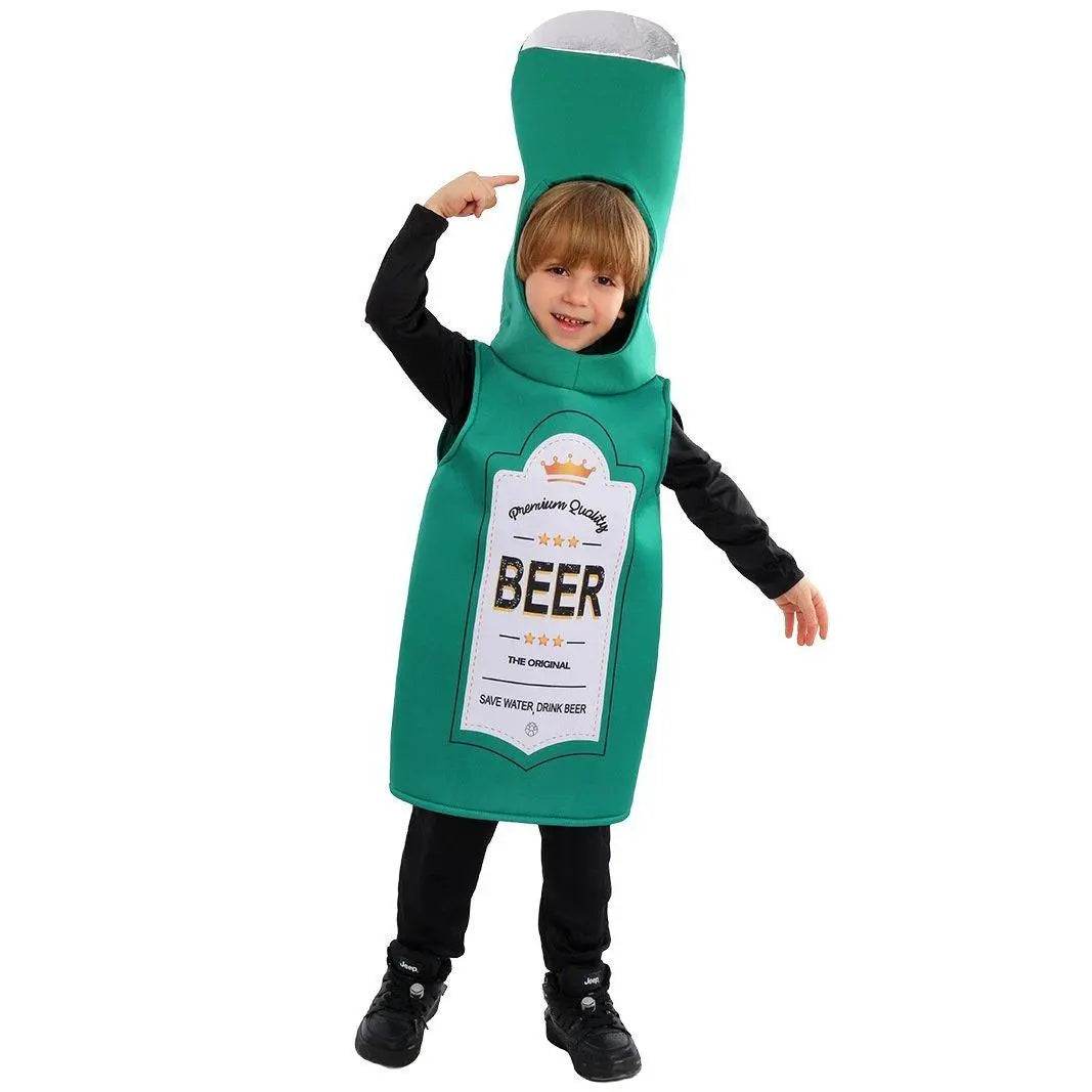 Beer Wine red Bottle Cosplay Costume Children's Day and School Festival Performance Outfit - zzcosplay